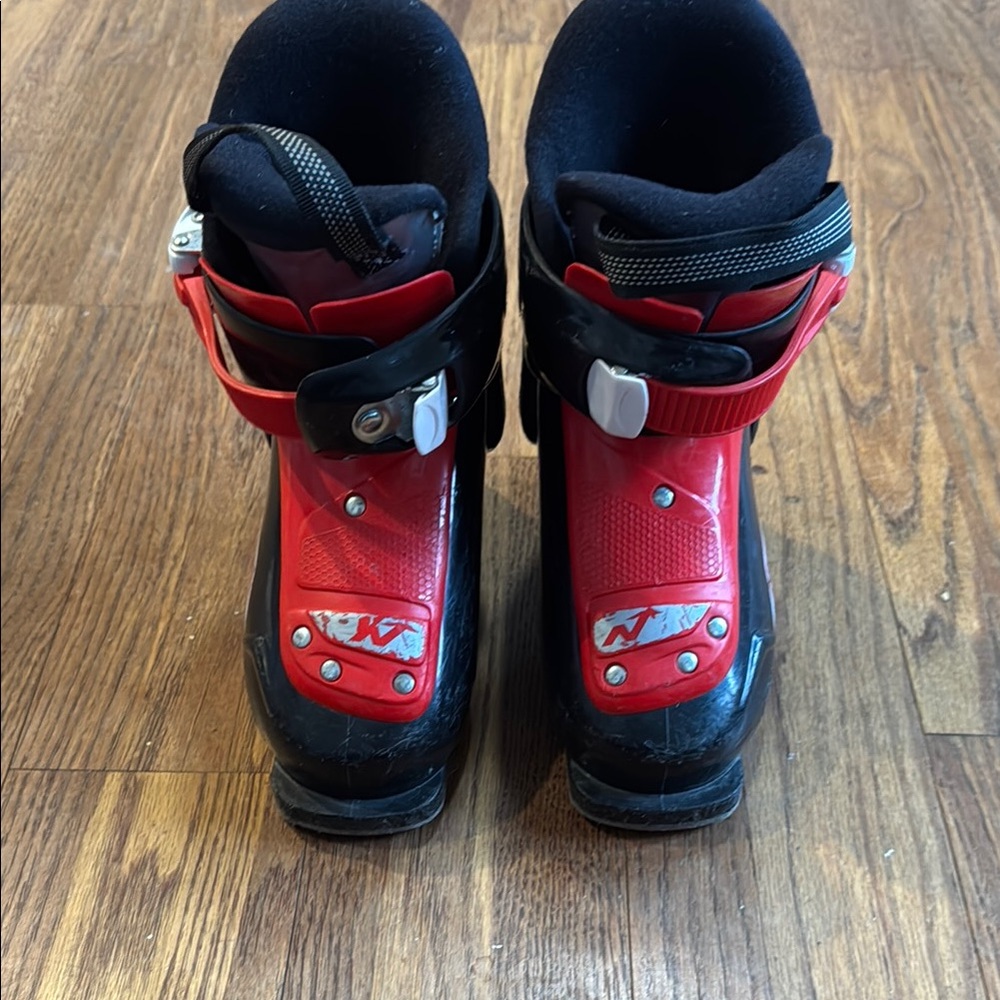 Kids Red and Black Snow Boots